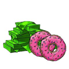 1000 Donuts plus 10. Millionen Springfield Dollar