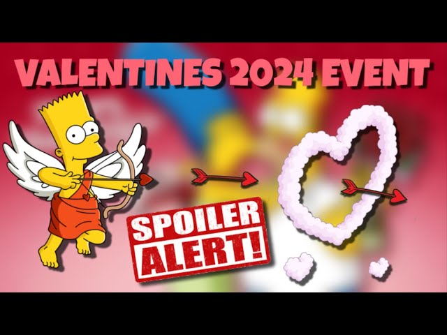 Valentinstag 2024 Event in die Simpsons Tapped Out