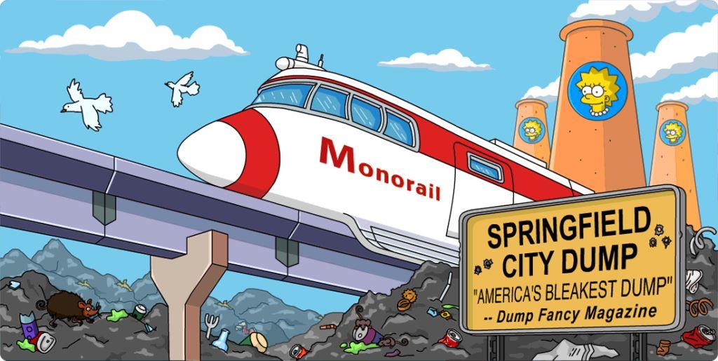Infos wie ihr die Monorail für euer Simpsons Tapped Out bekommt